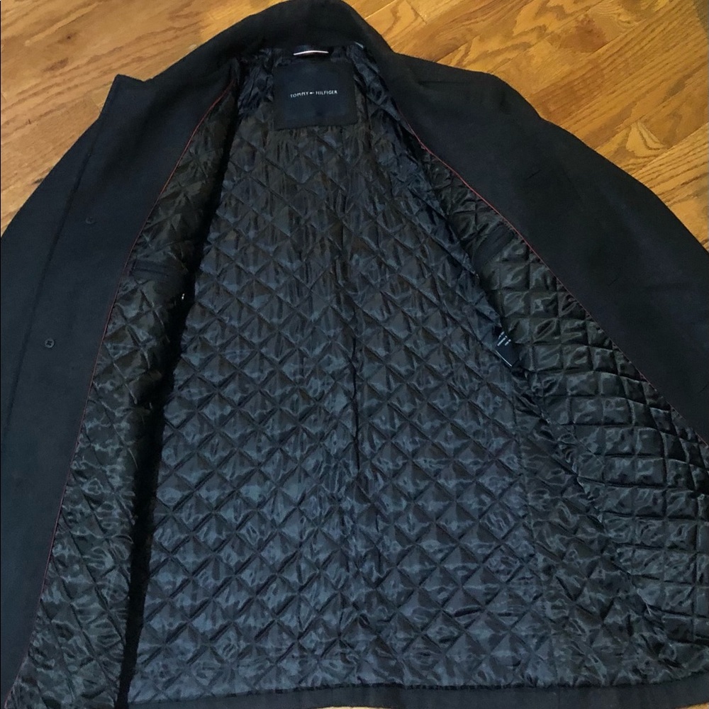 Tommy Hilfiger Men’s Wool Peacoat Size XL - Picture 3 of 8